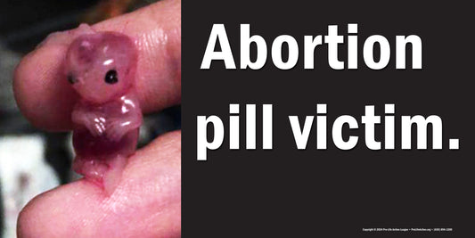 6' x 3' Abortion Pill Victim Photo Banner