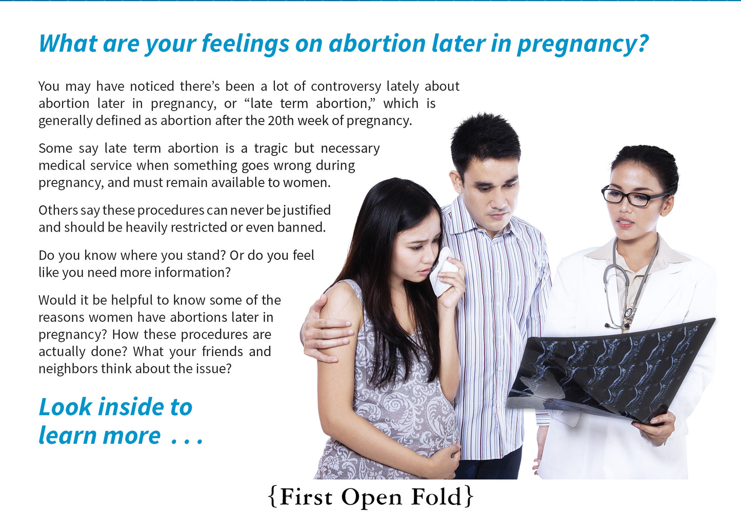 "Understanding Abortion Later in Pregnancy" flyer (100 count)