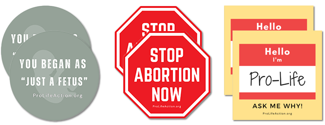 Pro-Life Sticker 6-Pack