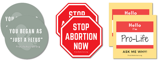 Pro-Life Sticker 6-Pack