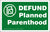 Defund Planned Parenthood 10 Sign Pack (Price includes shipping)